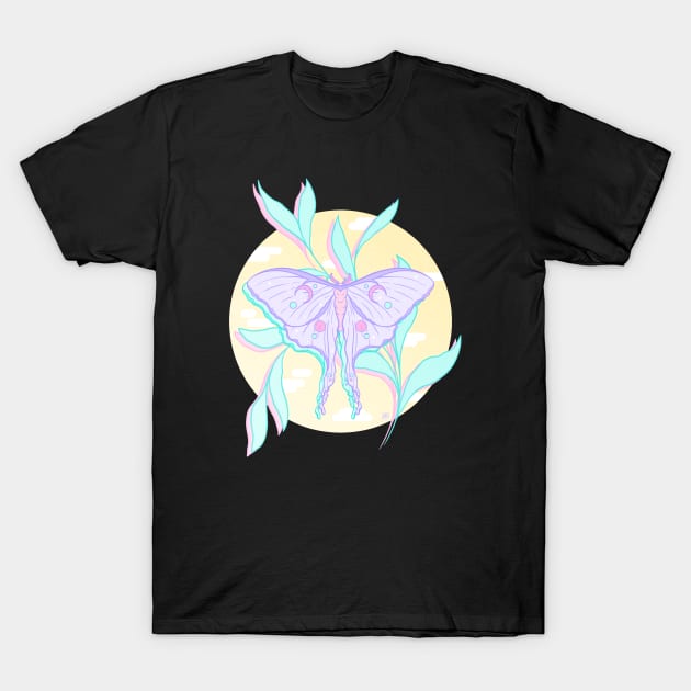 Dreamy Moth T-Shirt by Cosmic Queers